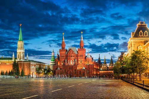 Многолюдная Красная Площадь