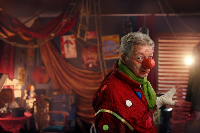 Старый клоун фото превью