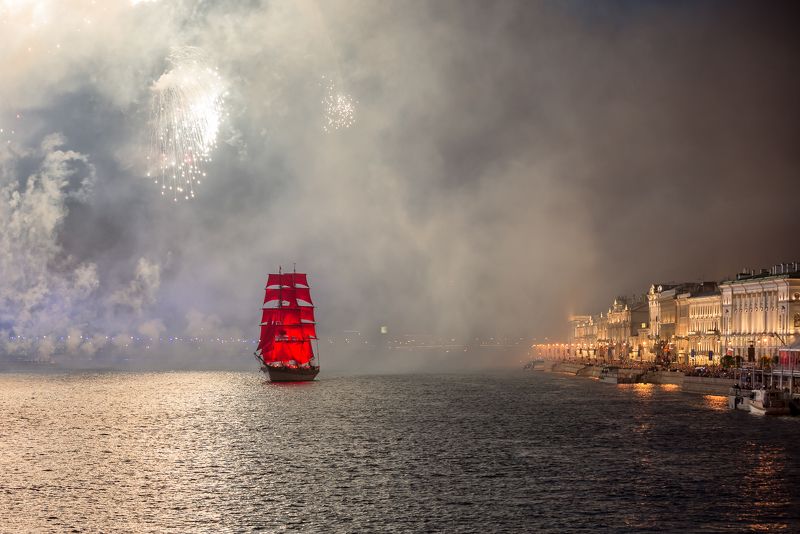 алые паруса фрегат праздник санкт-петербург нева Из дальних странствий возвращаясь... фото превью