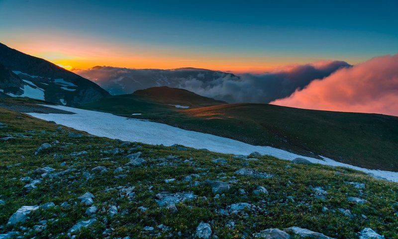 Закат у подножья Оштена. фото превью