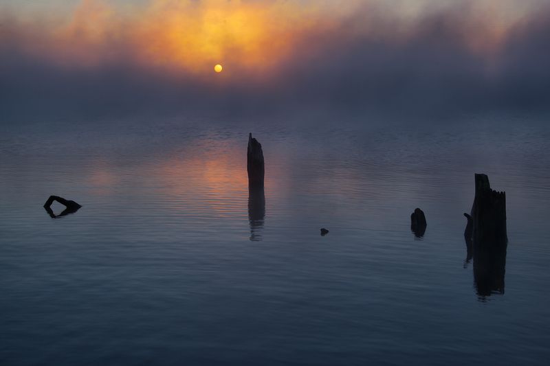 югра утро туманное фото превью