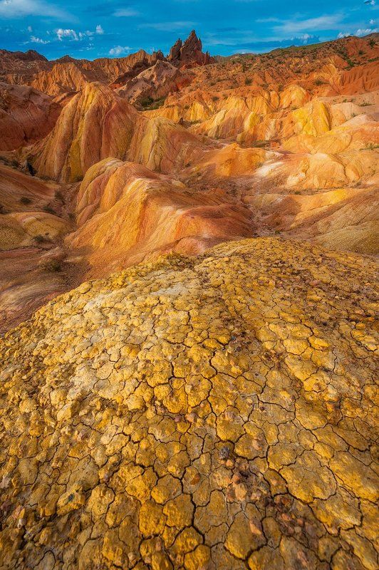 киргизия, пейзаж, азия, средняя азия, пустыня, каньон Золото Киргизии фото превью