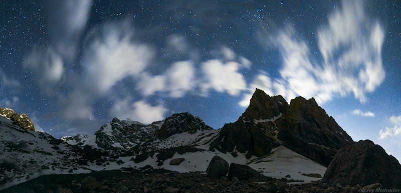 горы, скалы, Таджикистан, фаны, арча, горное, озеро, *** фото превью