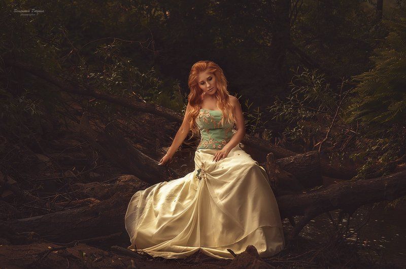 рыжая, природа, красота  рыжая нимфа фото превью