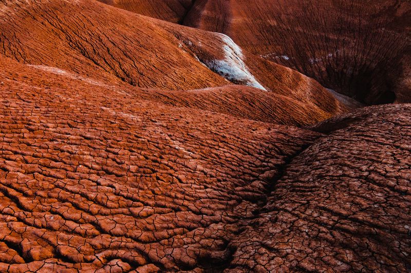 Казахстан, земля, красный, закат, холм, засуха Red Waves фото превью