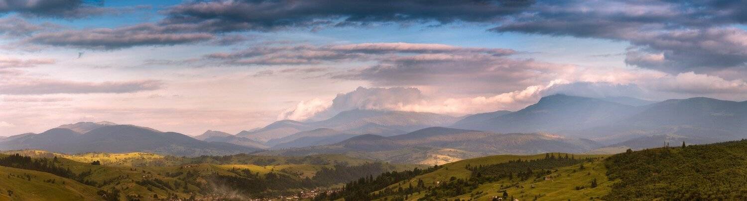 вечер, горы, закат, июнь, карпаты, лето, Вейзе Максим