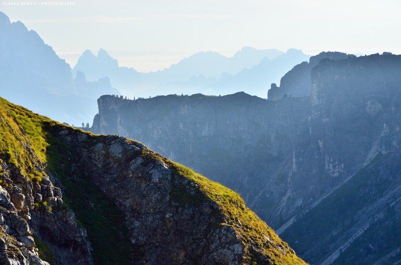 горы, италия, утро, свет, mountains, italy, morning Линии гор фото превью