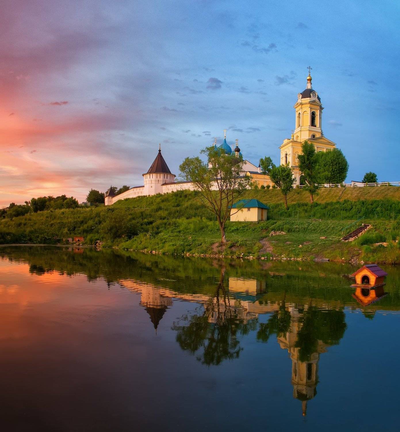 закат, лето, серпухов, монастырь, Игорь Шиленок