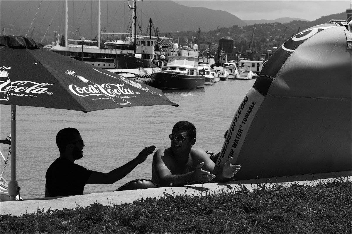 грузия, батуми, набережная, два человека, Купреев Юрий