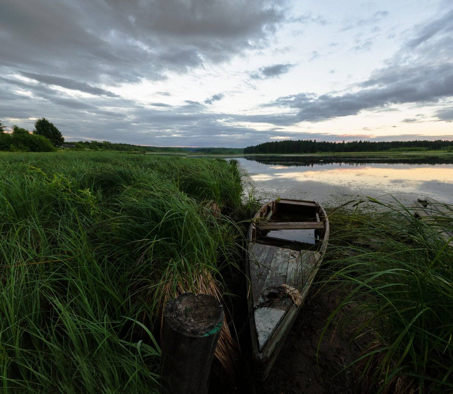 дождь,небо,лодочка, Карепанов Евгений