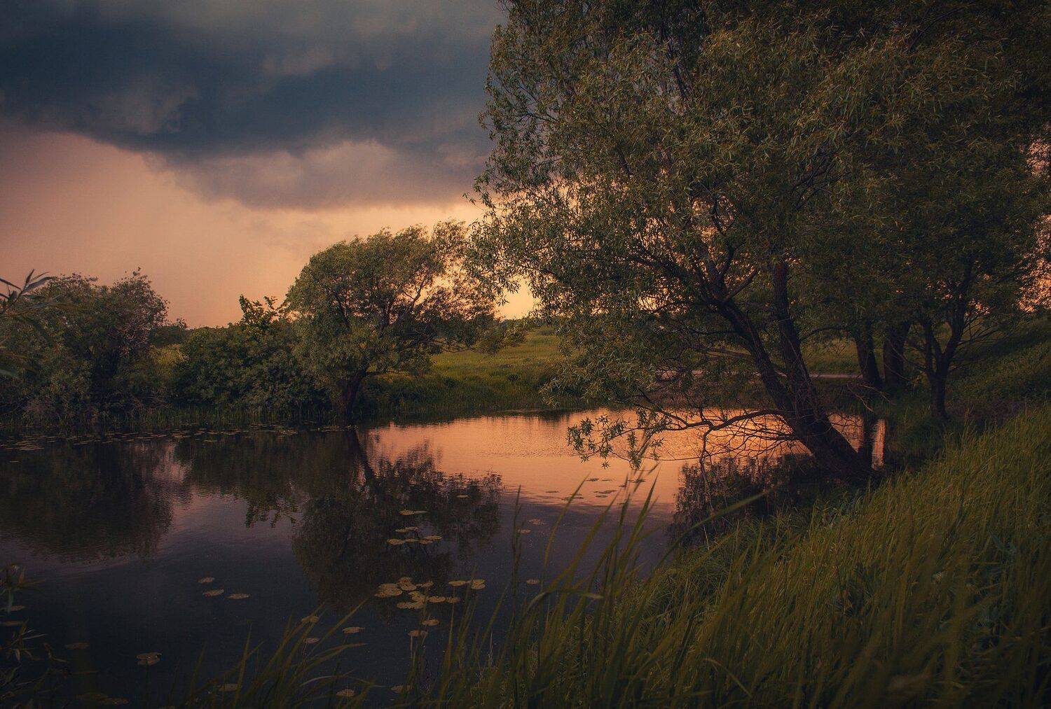 фото, природа, пейзаж, закат, гроза, Екатерина