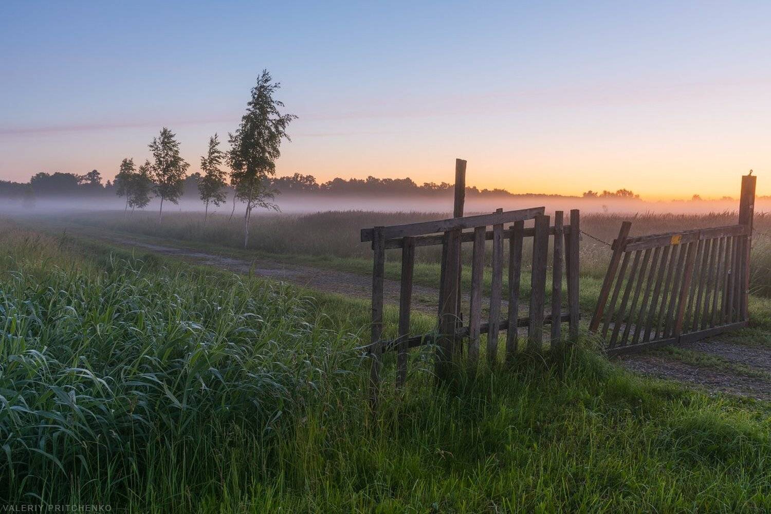 рассвет, утро, пейзаж, туман, sunrise, landscape, fog, Валерий Притченко