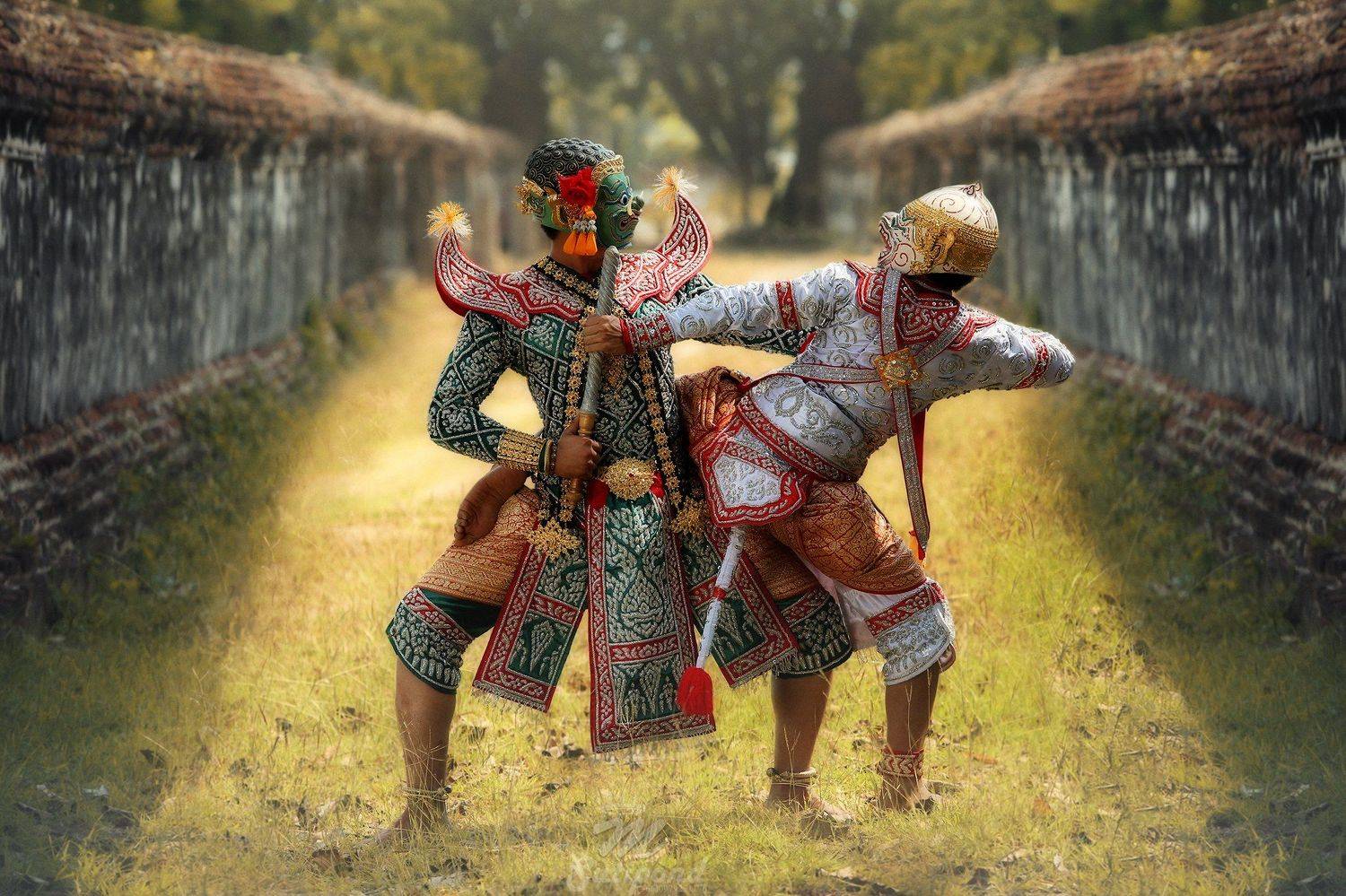 rama,portrait,monkey,giant,khon,thai,india,, SUTIPORN SOMNAM