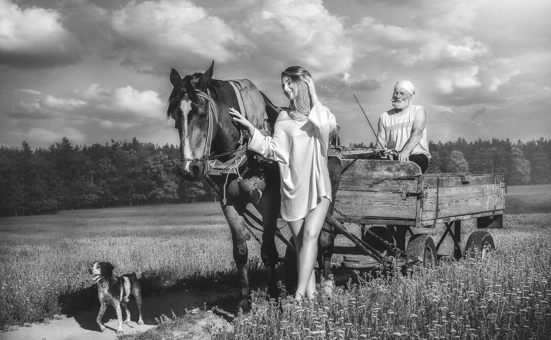 VIP эскорт по деревенски ))))) фото превью