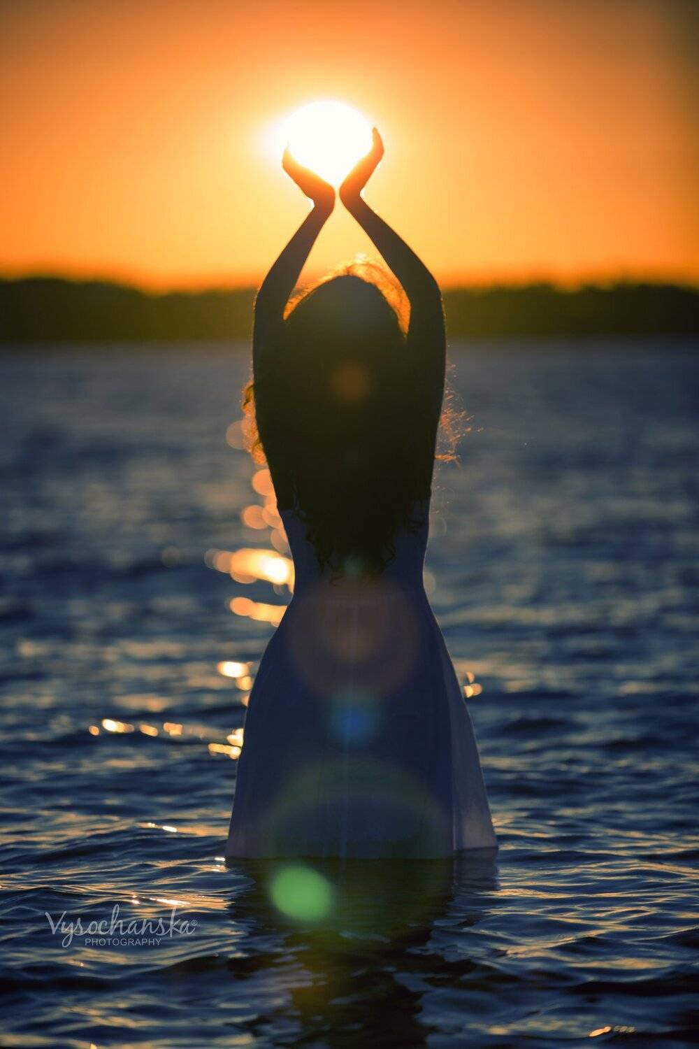 girl, sea, sun set, beach, evening, sun, девушка, море, закат, Vysochanska Photography
