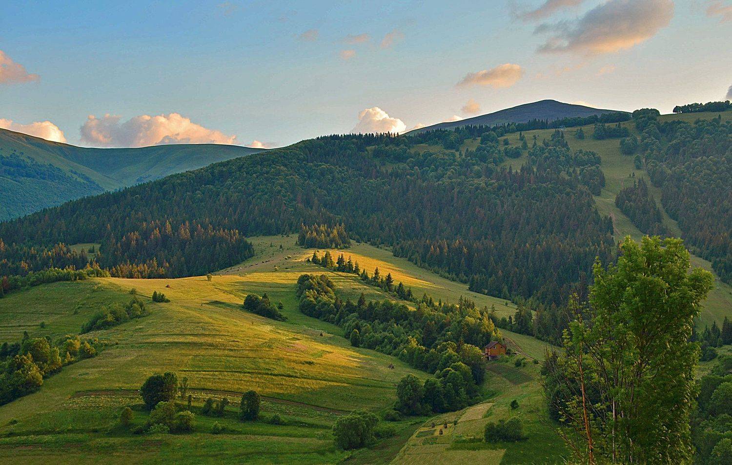 карпаты, боржава, вечер, Валерий Наумов
