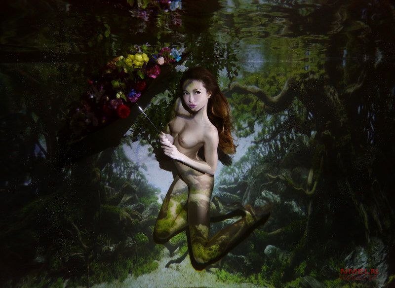 девушкаподводой, подводныйфотографмосква, epson, подводноефото, фотографмосква, фотосъемкамосква, артподводой, нюподводой, артфото Подводный сад фото превью