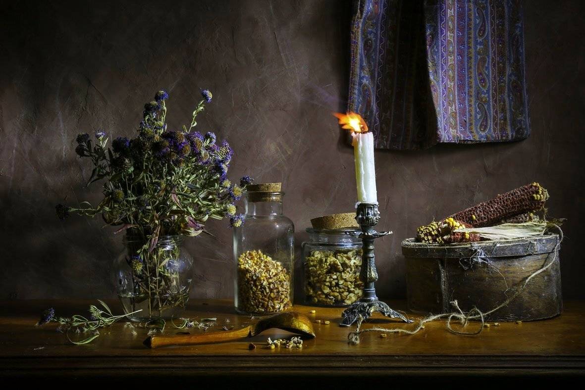 натюрморт,свеча,цветы,, Zadorina Svetlana