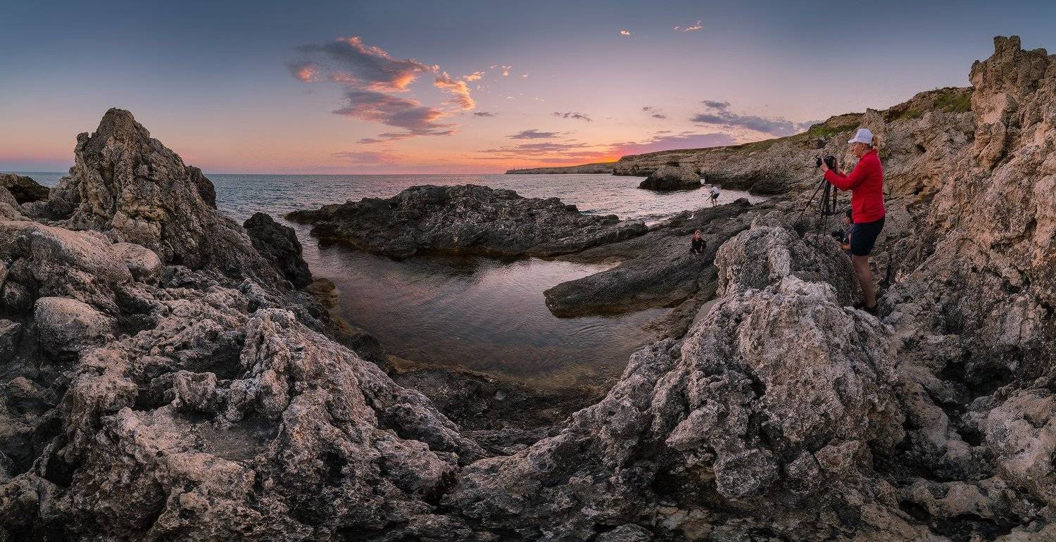 россия крым тарханкут вечер июнь, Николай Мысливцев