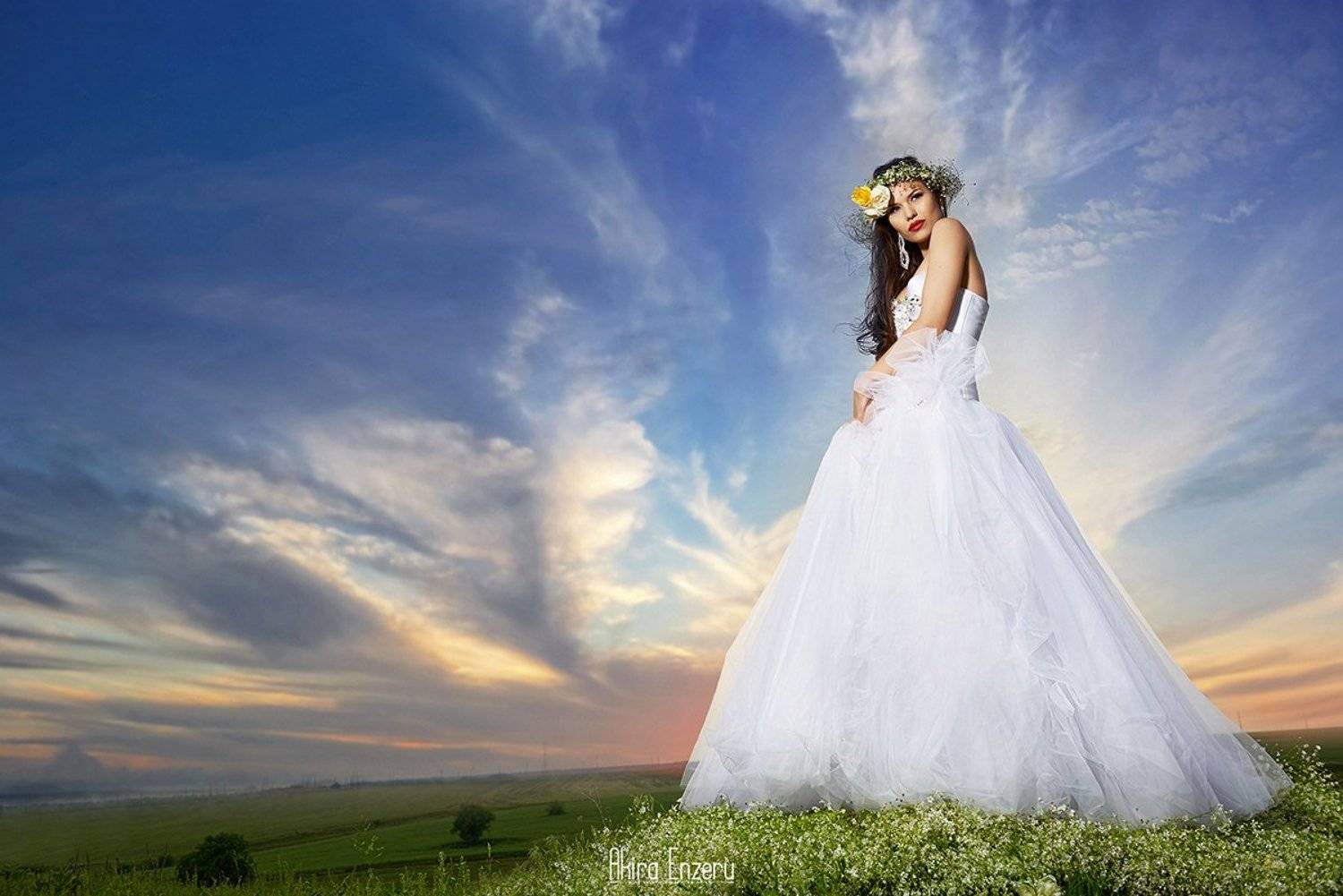 portrait, outdoor, bride, Enzeru Akira