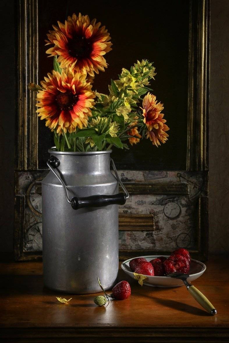 лето,натюрморт,цветы,ягоды,, Zadorina Svetlana