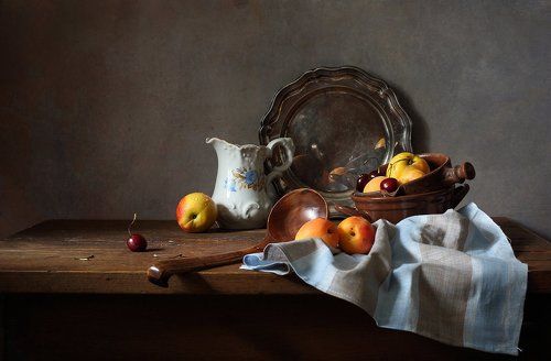 С нектаринами и черешней