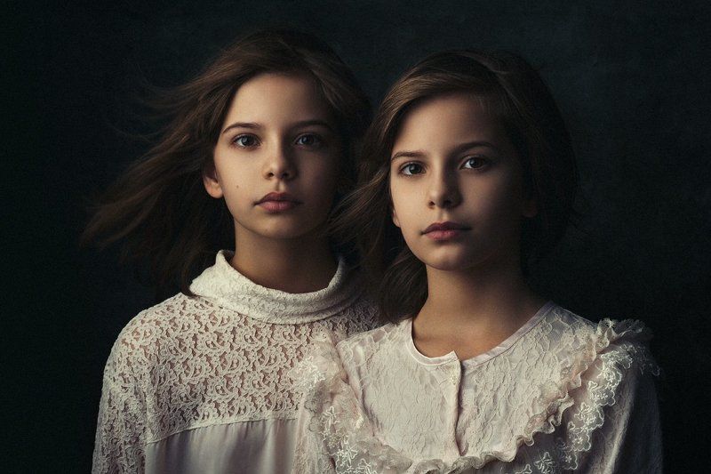 портрет, винтаж, ребенок, картина Eva & Polly фото превью