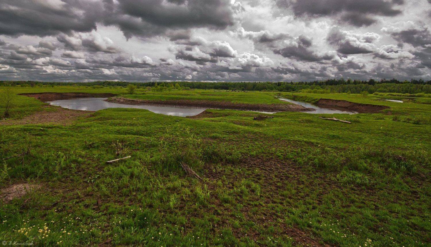 весна, река, пейзаж, природа, Владимир Комышев