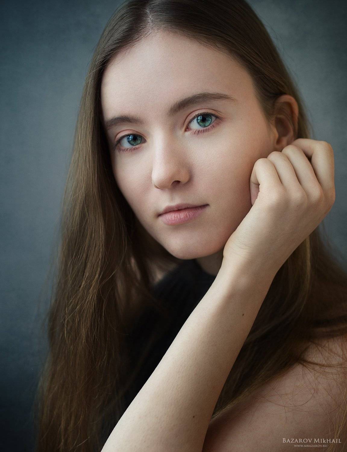 portrait, портрет, девушка, girl, beautyfull, eyes. hair, позирование, базаров, Михаил Базаров