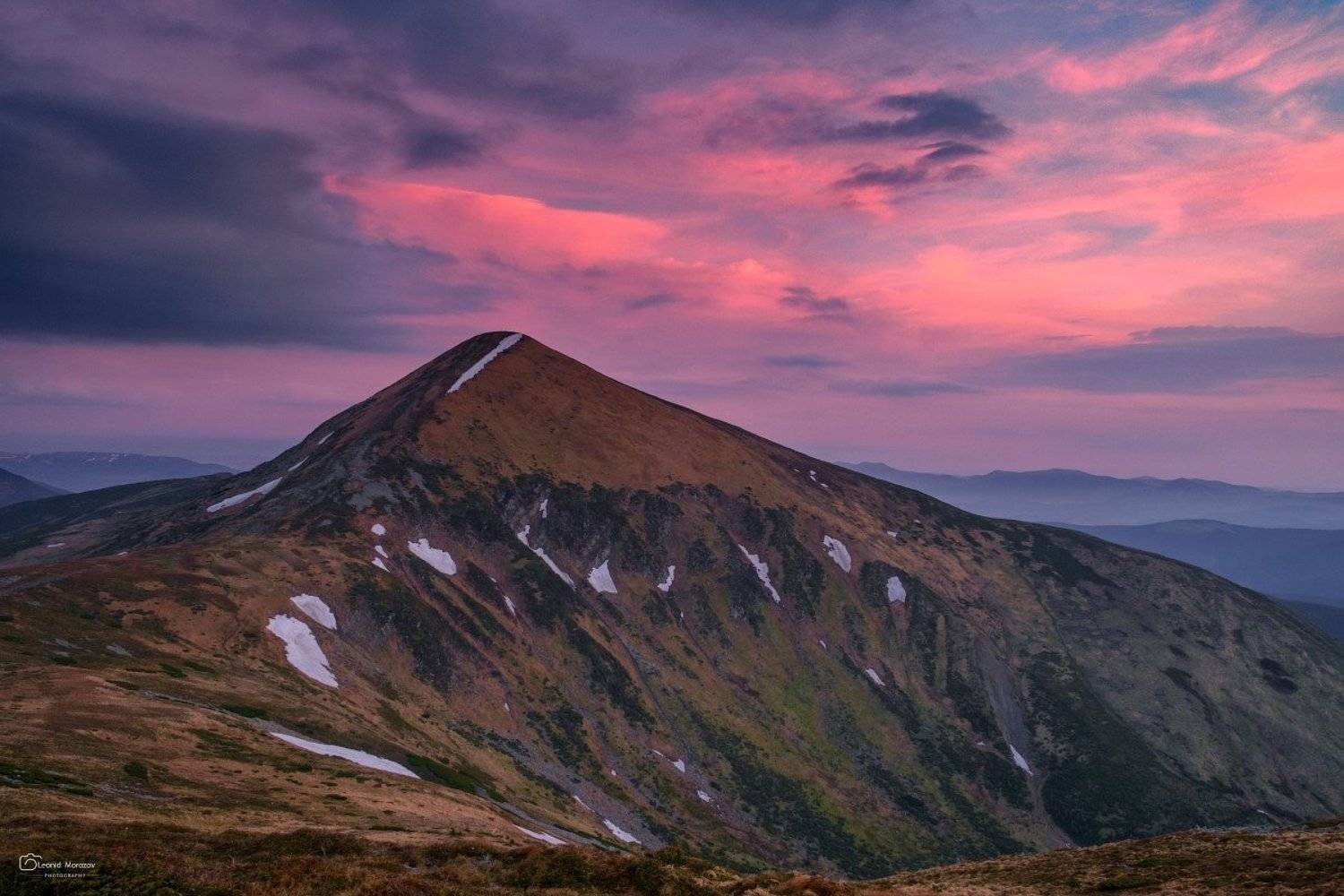 рассвет., туман., карпаты., горы., Леонид Морозов