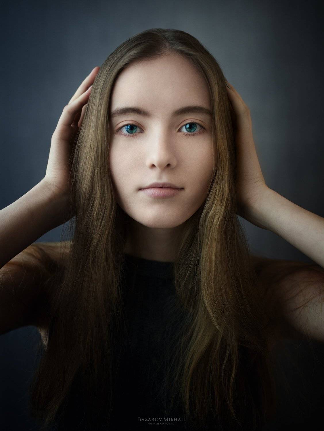 portrait, портрет, девушка, girl, beautyfull, eyes. hair, позирование, базаров, Михаил Базаров