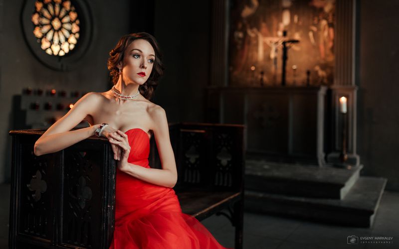 портрет, девушка, студия, естественный свет, portrait, girl, indoors, natural light Галина фото превью