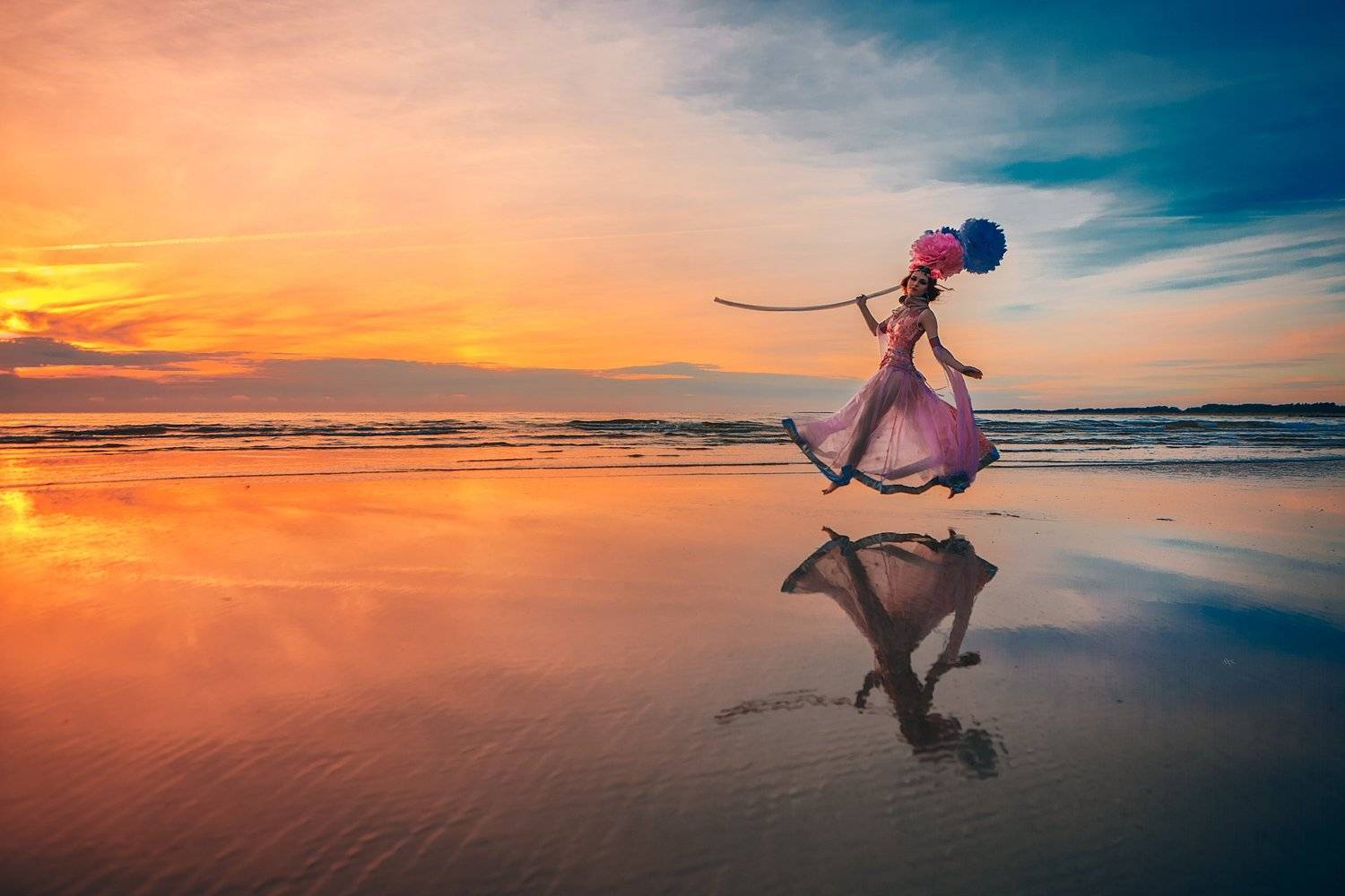 woman, dress, portrait, sunset, reflection, concept, natural light, Руслан Болгов (Axe)