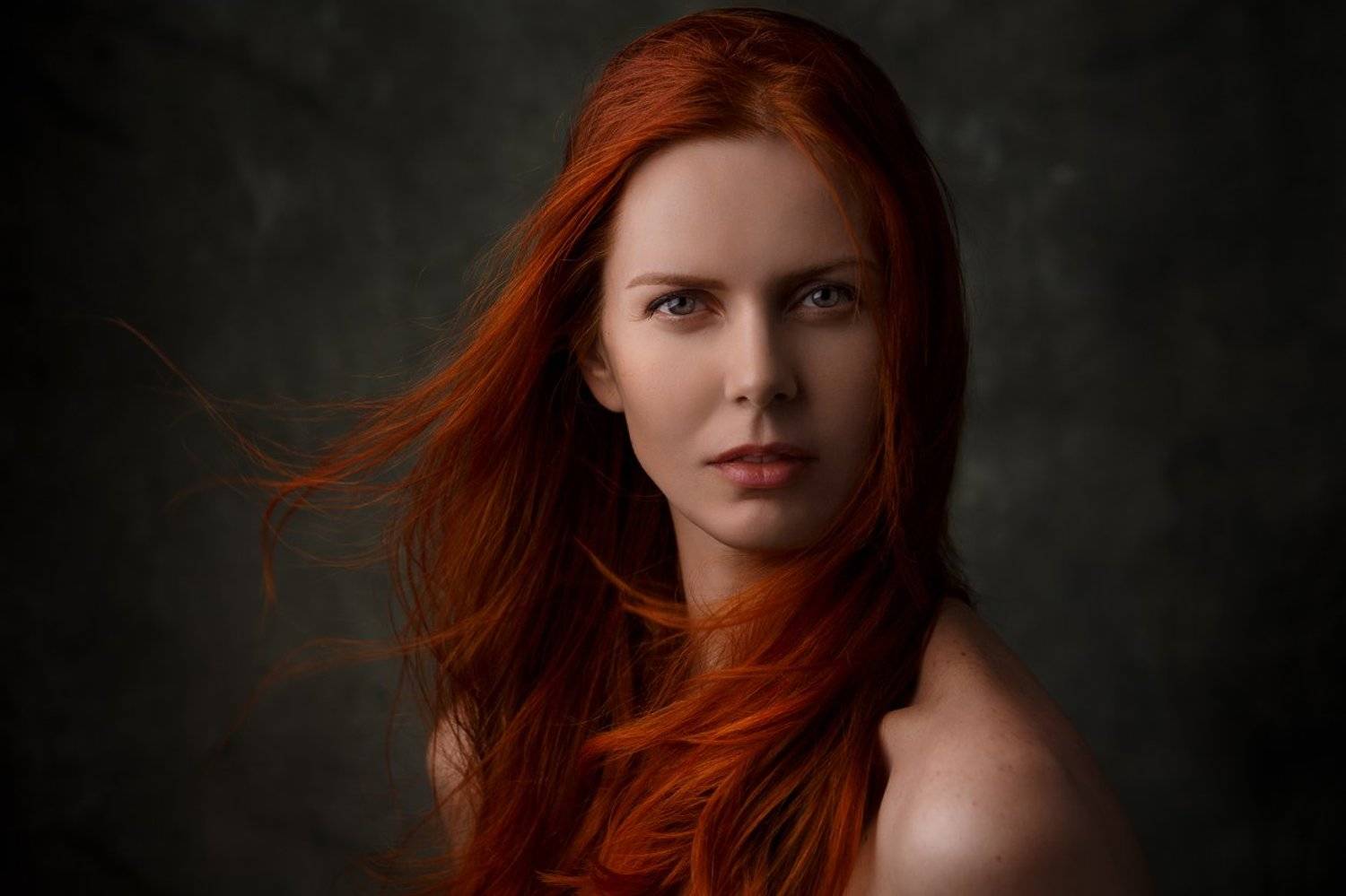 портрет, девушка, рыжая, Руслан Рахматов