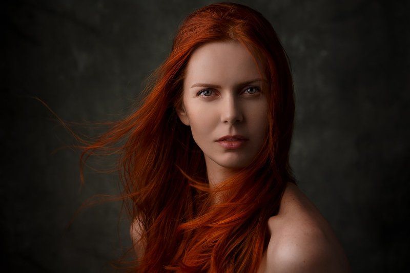 портрет, девушка, рыжая Ирен фото превью
