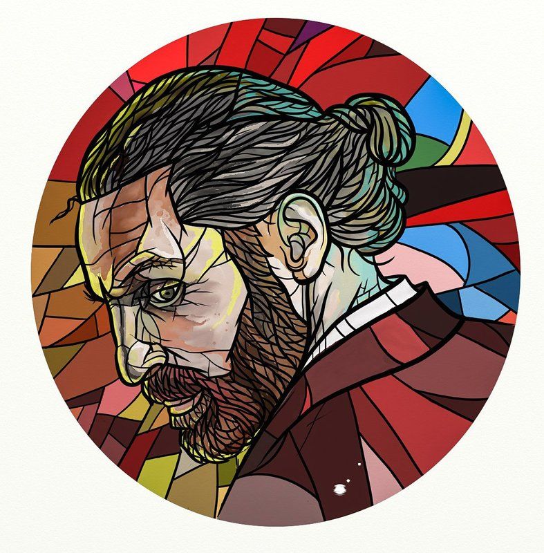 Ленин, портрет, мозаика, графика *** фото превью