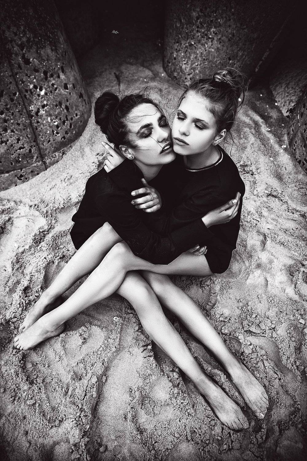 woman, portrait, black and white, Руслан Болгов (Axe)