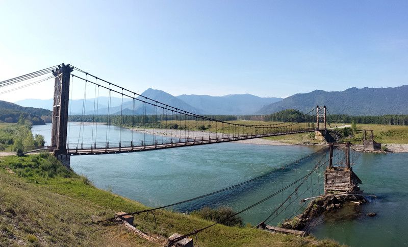 Катунь, Мост Старый мост через р. Катунь  фото превью