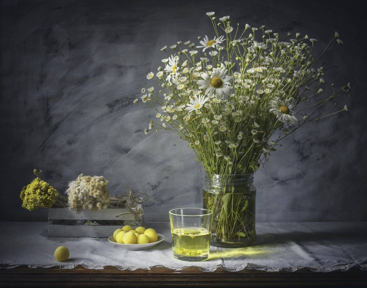 натюрморт,ромашка,чай,цветы,лето,, Zadorina Svetlana
