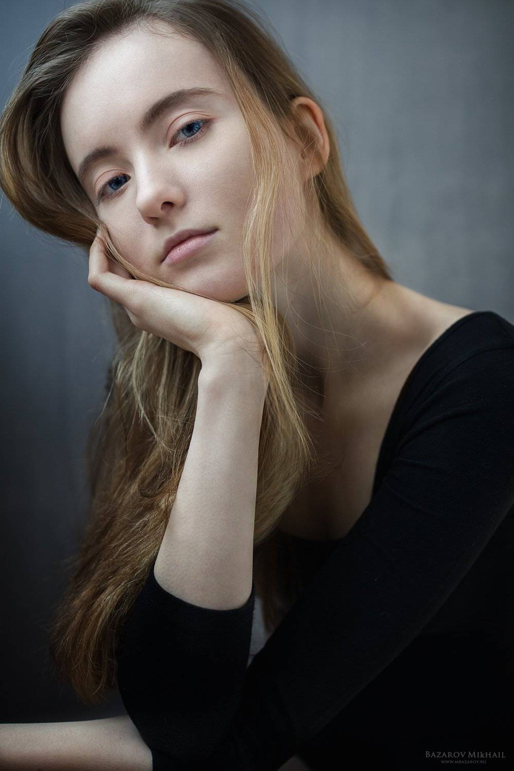 portrait, портрет, девушка, girl, beautyfull, eyes. hair, позирование, базаров, Михаил Базаров