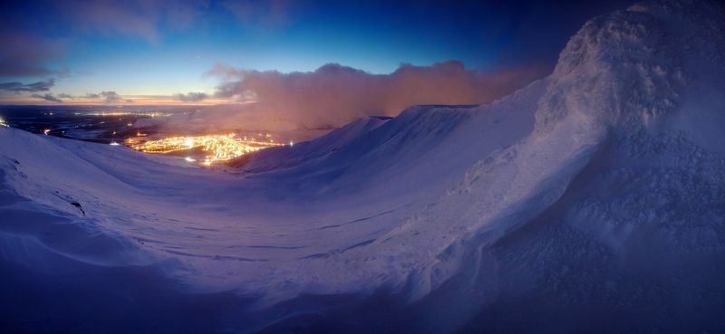 кольский полуостров, Хибины, Кировск, зима, снег, горы, Заполярье В снежном плену фото превью