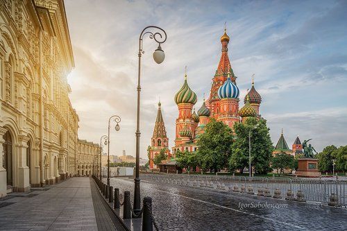 Собор Василия Блаженного утром