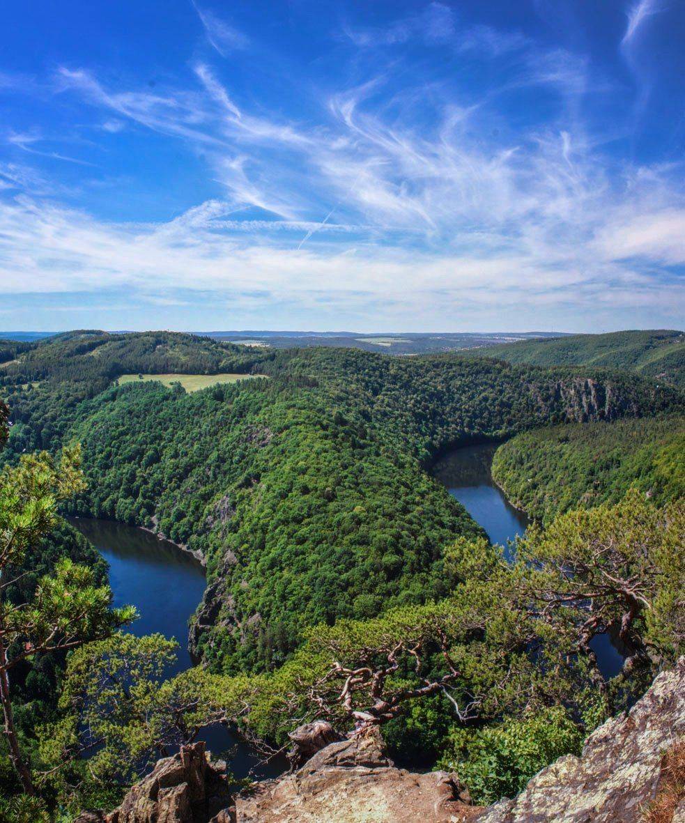 пейзаж,горы,чехия,река,, Zadorina Svetlana