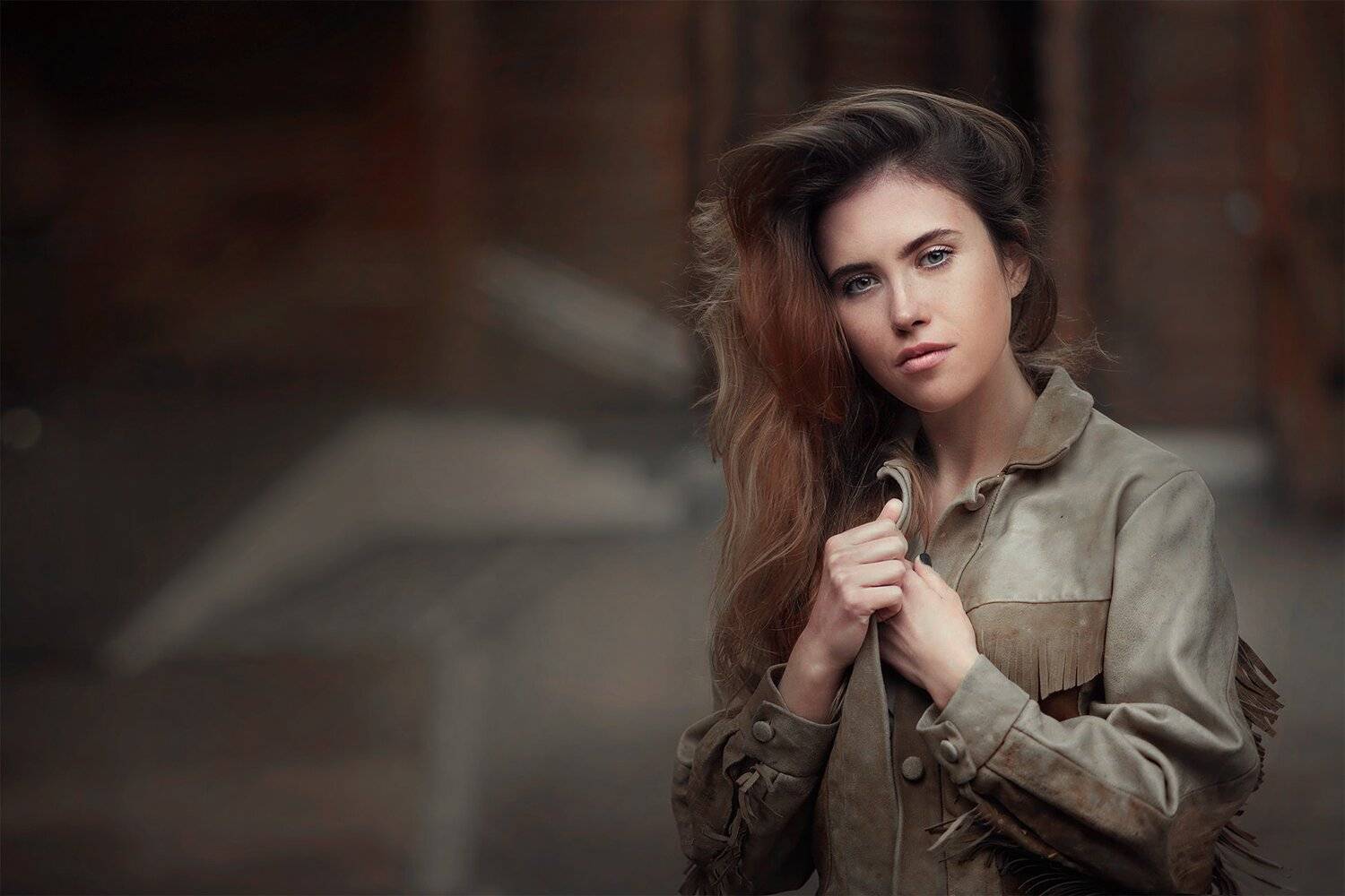 девушка портрет красота волосы глаза губы тонировка женщина взгляд, Липатова Анна