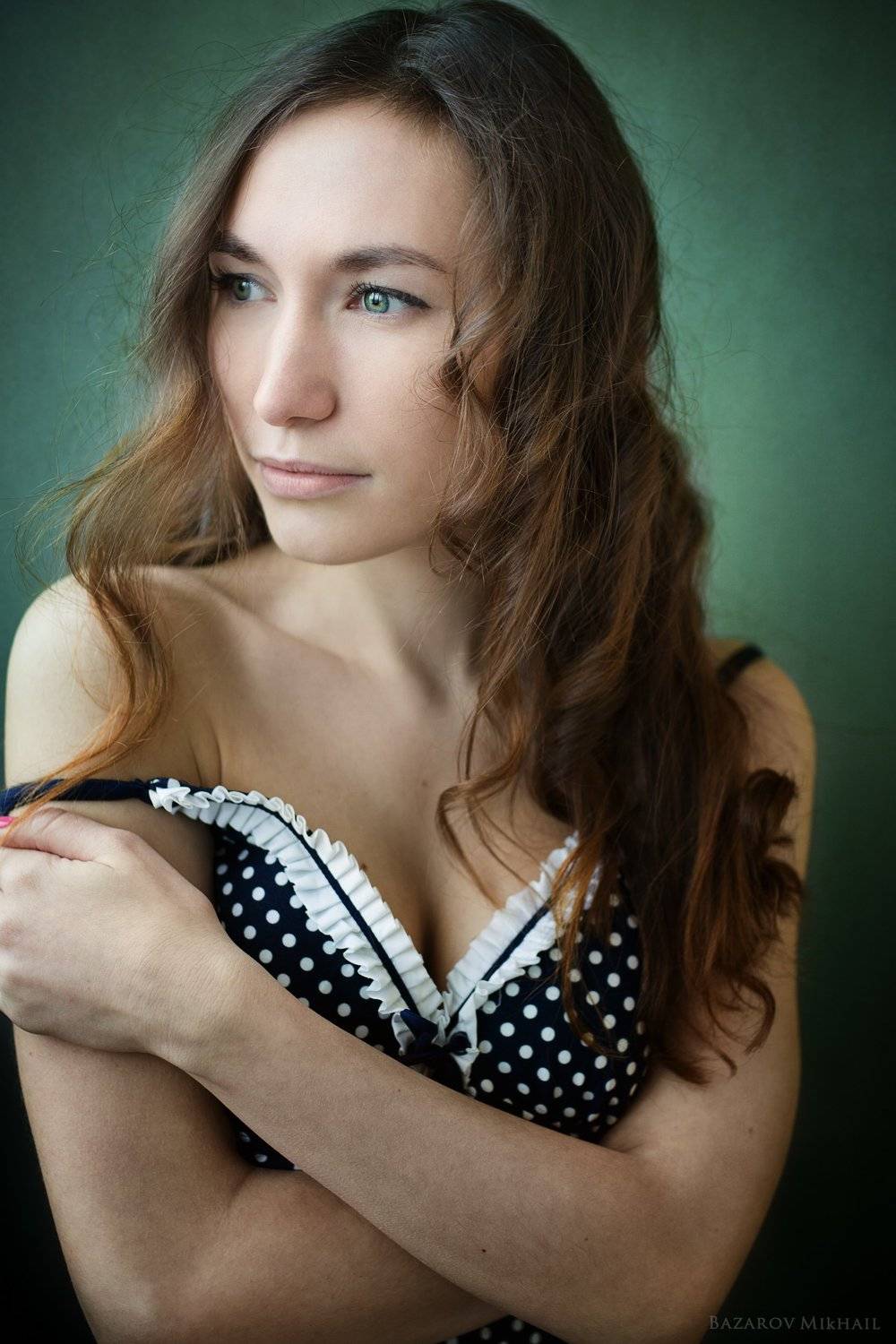 portrait, портрет, девушка, girl, beautyfull, eyes. hair, позирование, базаров, Михаил Базаров