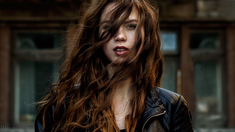 portret wind girl beauty Ekaterina фото превью