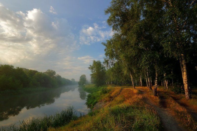 утро река изюм лето туман Летние зарисовки. фото превью