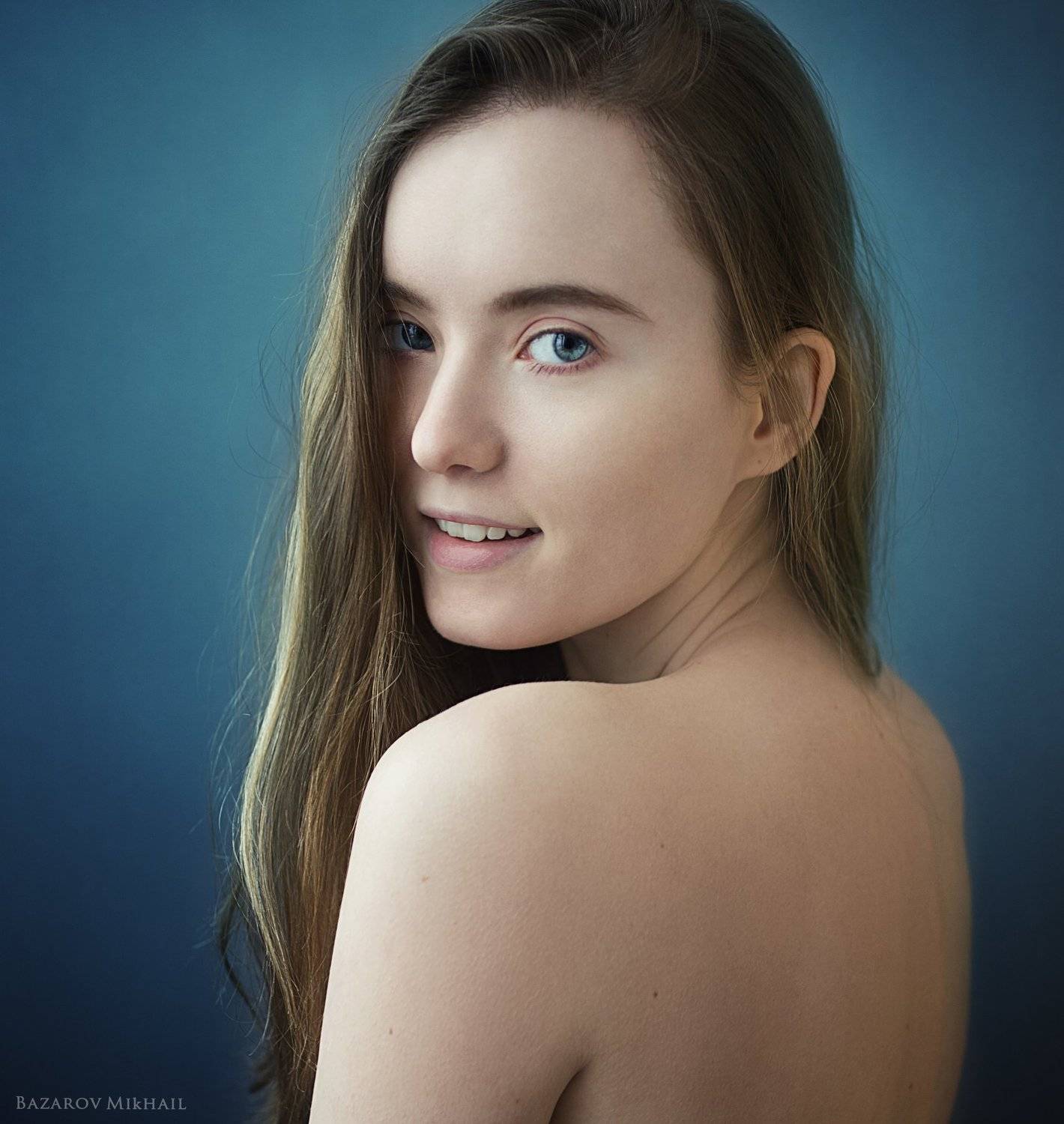 portrait, портрет, девушка, girl, beautyfull, eyes. hair, позирование, базаров, Михаил Базаров