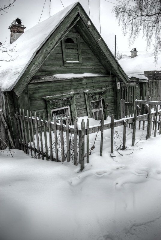 дом, домик, избушка, снег, зима Слепенькая фото превью
