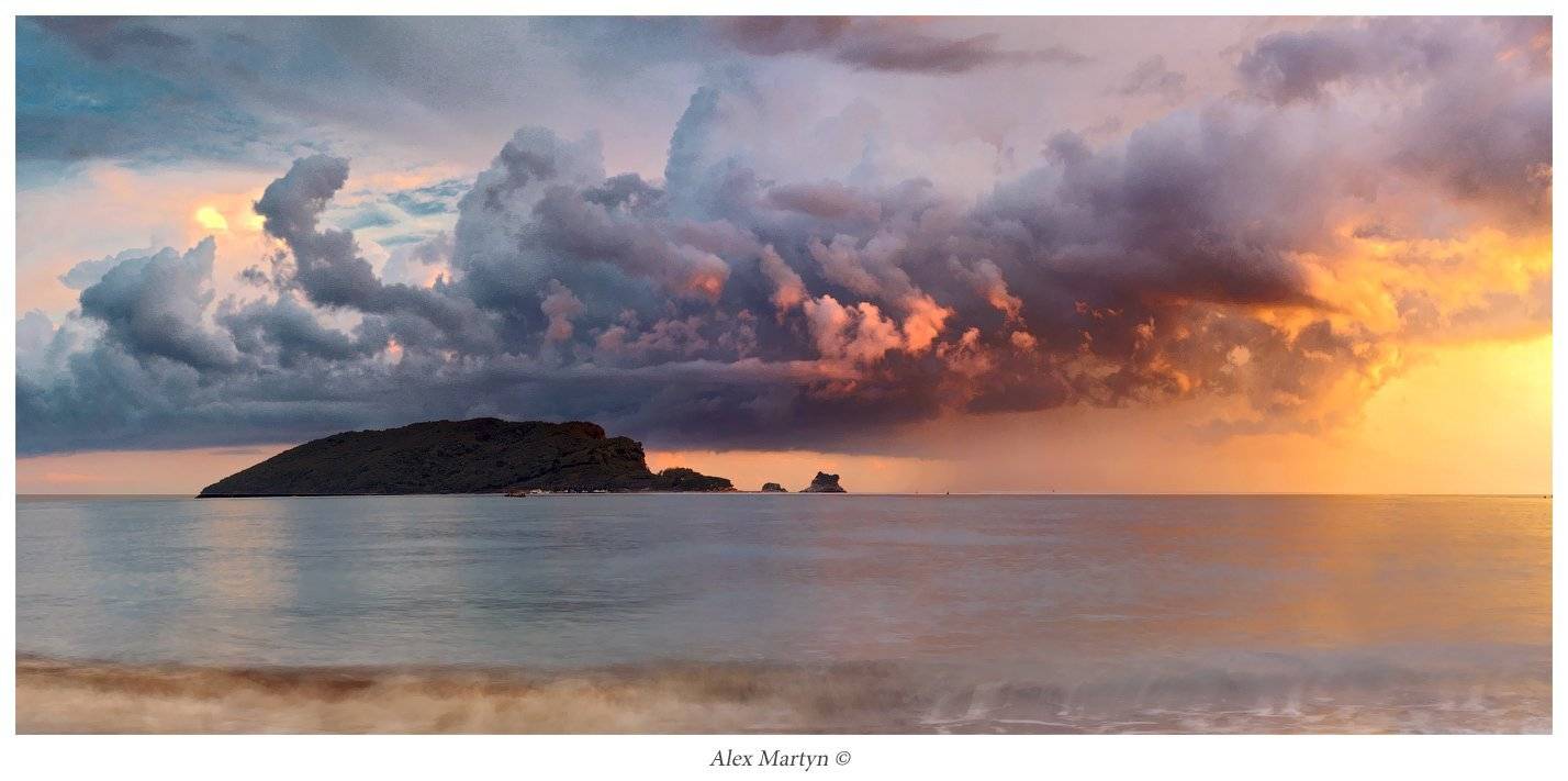 будва, закат, вечер, море, Alexander Martynov